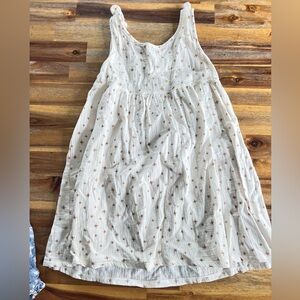 Charming White Starry Kids Dress